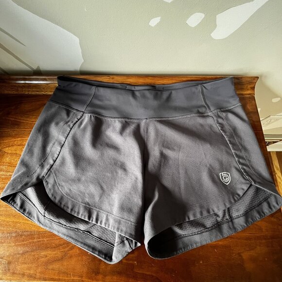 Goal Five Excel Workout Shorts Size Large L Gray Grey Unlined Train Run Yoga - Picture 6 of 11